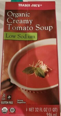 Trader joe's, organic creamy tomato soup - 00910149