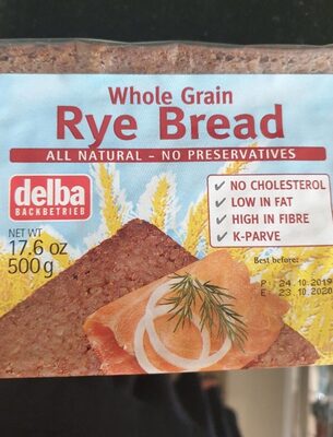 Delba Rye Bread - 0096453958111