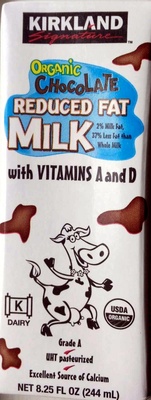 Organic Reduces Fat Chocilate Milk - 0096619242221