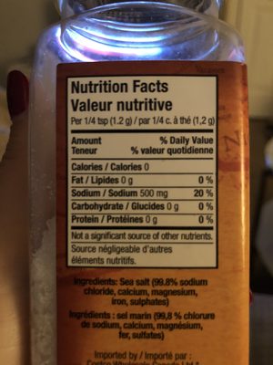 Mediterranean sea salt - 0096619261109