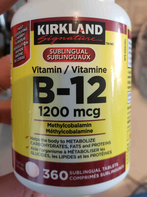 Kirkland B-12 1200 mcg - 0096619282074