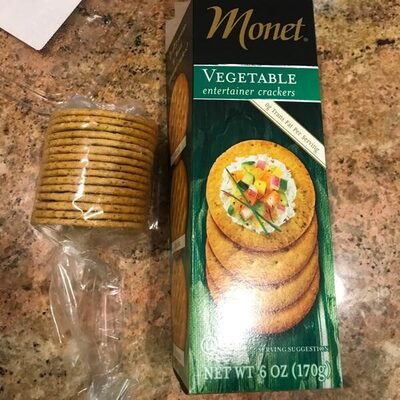 Monet Vegetable Crackers - 0098533340113