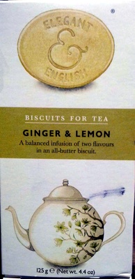 Biscuits For Tea - Ginger & Lemon - 0099068001609