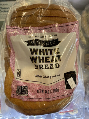Whole foods market, organic white wheat bread - 0099482137137