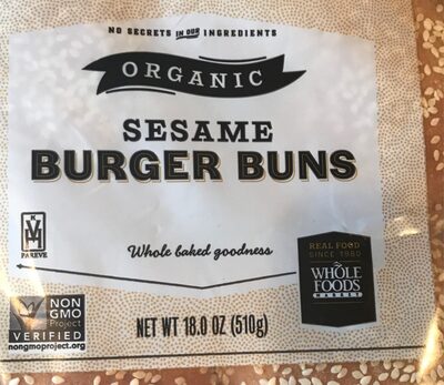 Sesame burger buns - 0099482137243