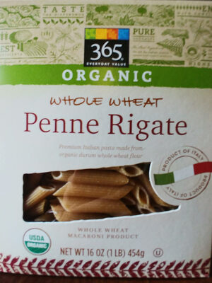 Whole wheat macaroni product, penne rigate - 0099482410902