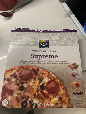 Supreme thin crust pizza, supreme - 0099482431426