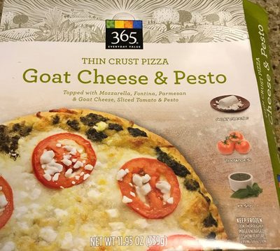 Goat cheese & pesto thin crust pizza, goat cheese & pesto - 0099482431440