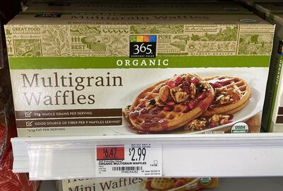 365 everyday value, multigrain waffles - 0099482442828