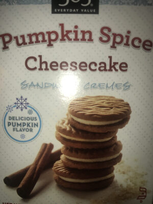 Pumpkin spice cheesecake sandwich cremes, pumpkin spice cheesecake - 0099482443016