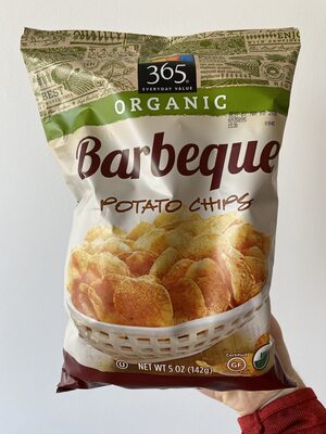 365 everyday value, potato chips, barbeque - 0099482444204