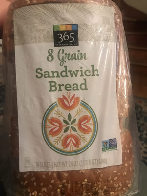 365 everyday value, 8 grain bread - 0099482449667