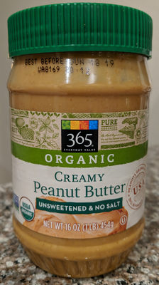 Organic creamy peanut butter - 0099482450298