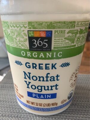 Plain greek nonfat yogurt, plain - 0099482476472