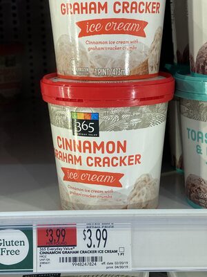 Cinnamon graham cracker ice cream, cinnamon graham cracker - 0099482478247
