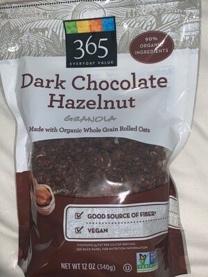 Dark chocolate hazelnut granola, dark chocolate hazelnut - 0099482479640