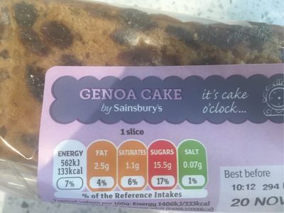 Genoa cake - 01499506