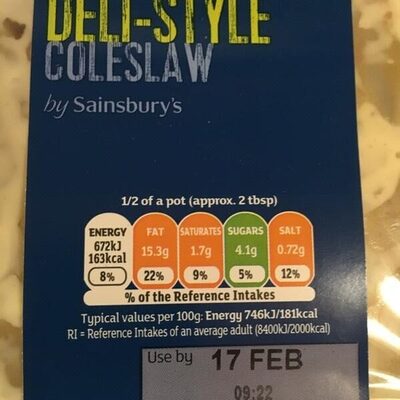 Deli-style Coleslaw - 01503265