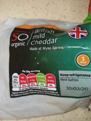 British mild cheddar - 01646474