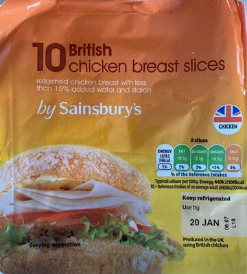 British Chicken breast slices - 01687644