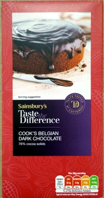 Cook's Belgian Dark Chocolate - 01733051