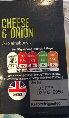 Cheese & Onion by Sainsbury's - 01794083