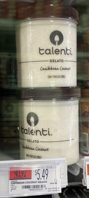 Caribbean coconut gelato, caribbean coconut - 0186852000327