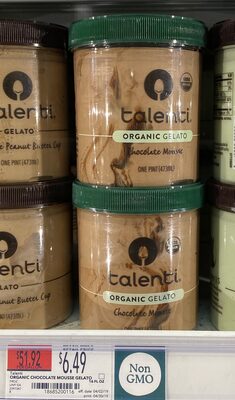 Chocolate mousse organic gelato, chocolate mousse - 0186852001164