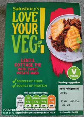 Lentil cottage pie - 01888676