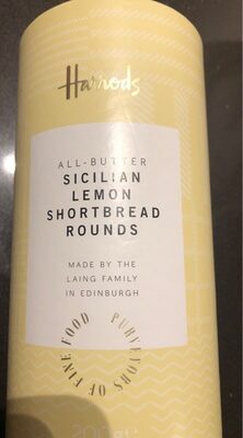 Sicilian Lemon shortbread rounds - 0190817047210