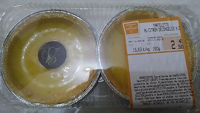 Tartelette au citron décongelée X 2 - 0202275016407