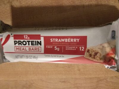 Strawberry protein meal bars, strawberry - 03801109
