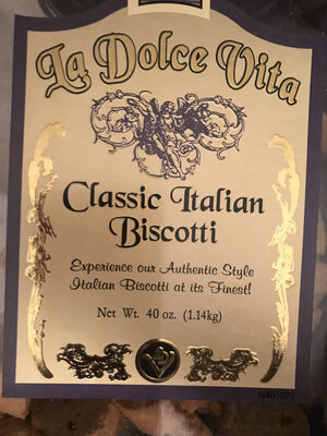 La Dolce Vita Classic Italian Biscotti Net WT 40 Oz - 0601408305010