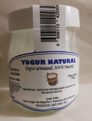 Yogur natural artesanal - 0606110429306