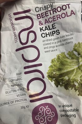 Crispy beetroot & acerola Kale chips - 0609613844430
