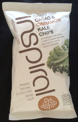 Crispy cacao & cinnamon kale chips - 0609613844454