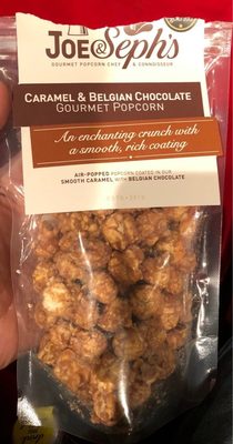 Joe & Seph's Popcorn Caramel With Belgian Chocolate, 90 G - 0609728077327
