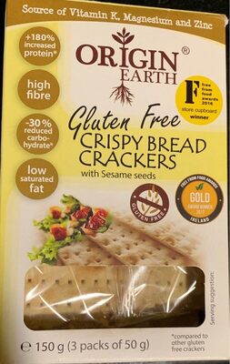 Gluten free crispy bread crackers - 0610395711667