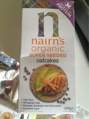Nairn's Super Seeded Organic Oatcakes - 0612322000127