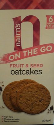 Nairn's On the Go Fruit & Seed Oatcakes - 0612322000202
