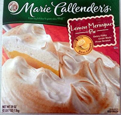 MARIE CALLENDERS Lemon Meringue Pie, 39 OZ - 0612781102301