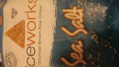 Rice works, gourmet rice snacks, sea salt - 0616676092210