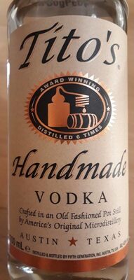 Tito's handmade vodka - 0619947000112