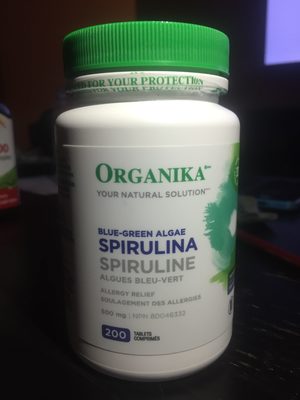 Blue-Green Algae Spirulina/Spiruline Algues Bleu-Vert - 0620365018313