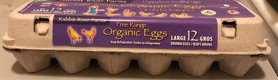 Free range organic eggs - 0620580000025
