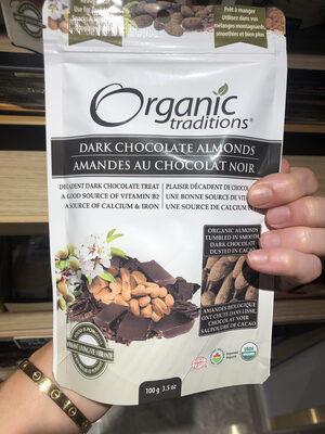 Dark chocolate almonds - 0627733015004
