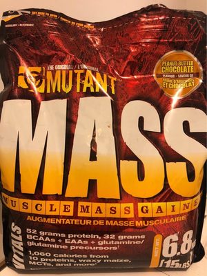 Mutant Mass (6,8 KG) PVL Nutrition Chocolat Beurre De Cacahuètes - 0627933026923