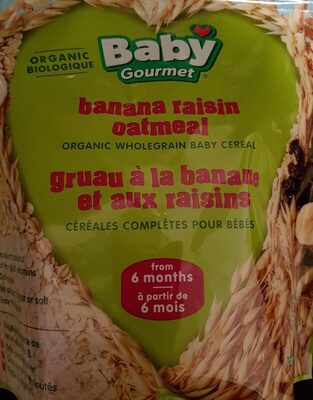 Gruau bananes raisins (cereales pour bebe) - 0628619100036