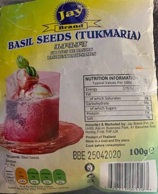 Basil Seeds (Tukmaria) - 0628713005107