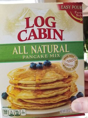 Log cabin, all natural pancake mix - 0644209301201